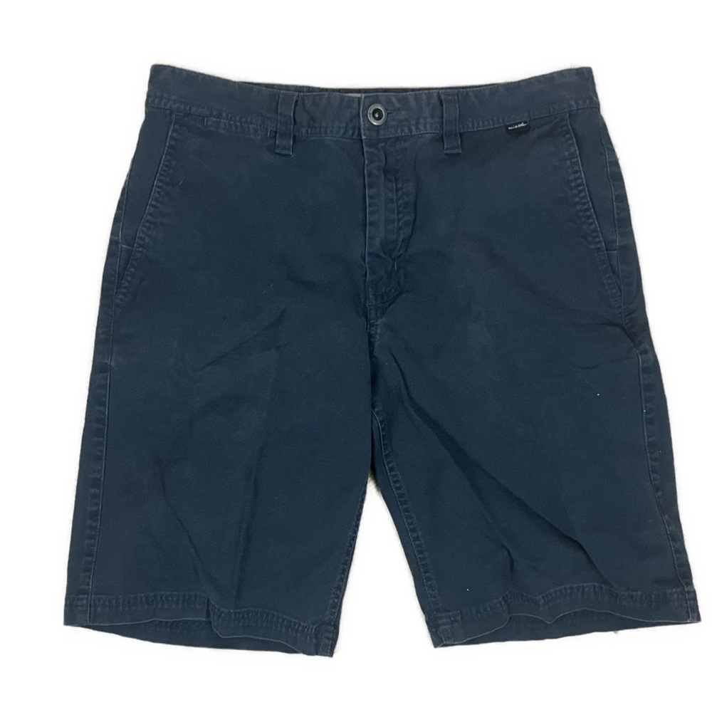 Travis Mathew Men's Garment Dyed‎ Blue Flat Front Golf Shorts- Size 32